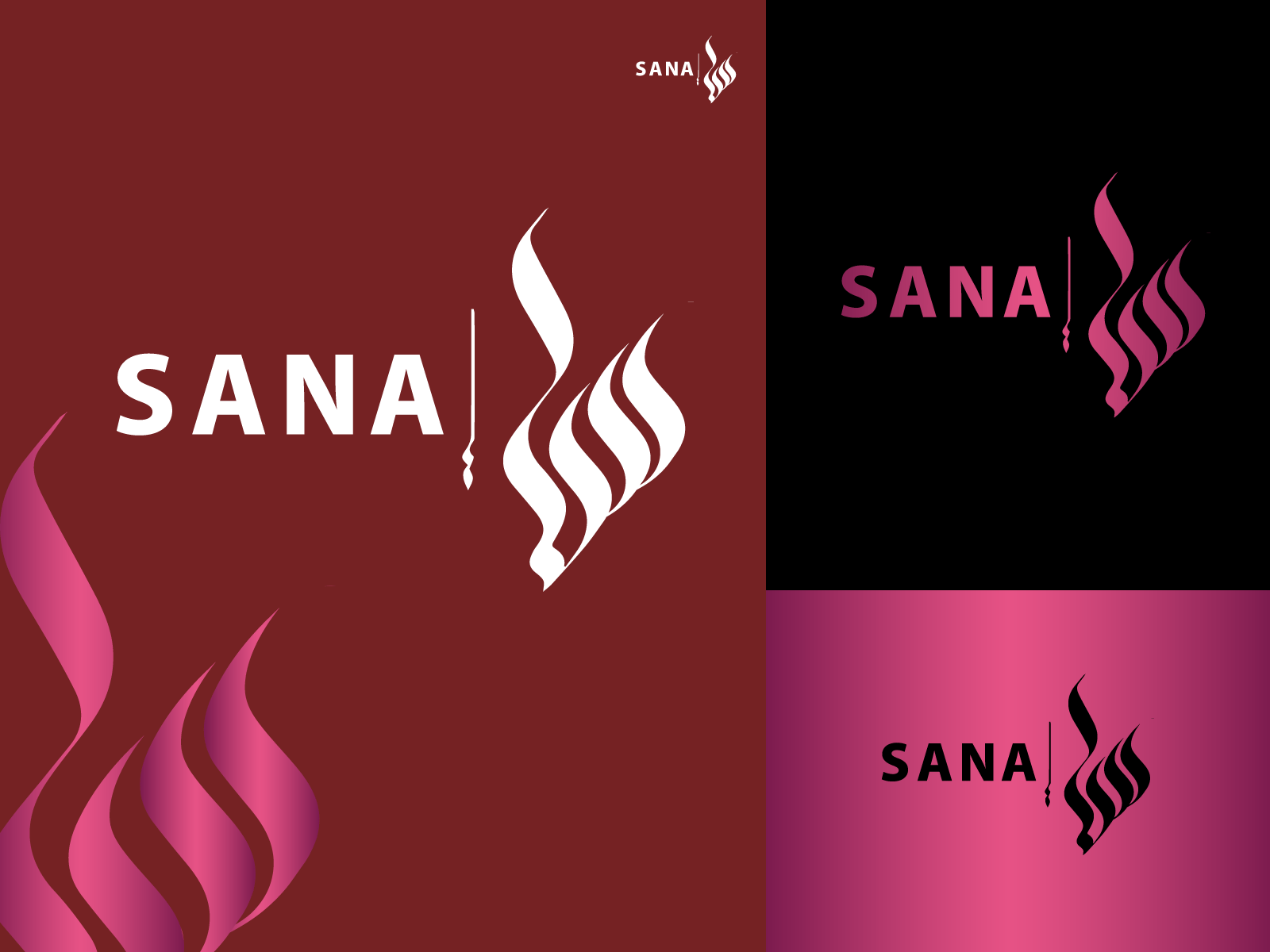 SANA arabic logo arabic typography brand identity branding icon illustration indentity logo logo design