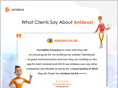 What Clients Say About Anideos 2danimation animation branding design explainervideo illustration