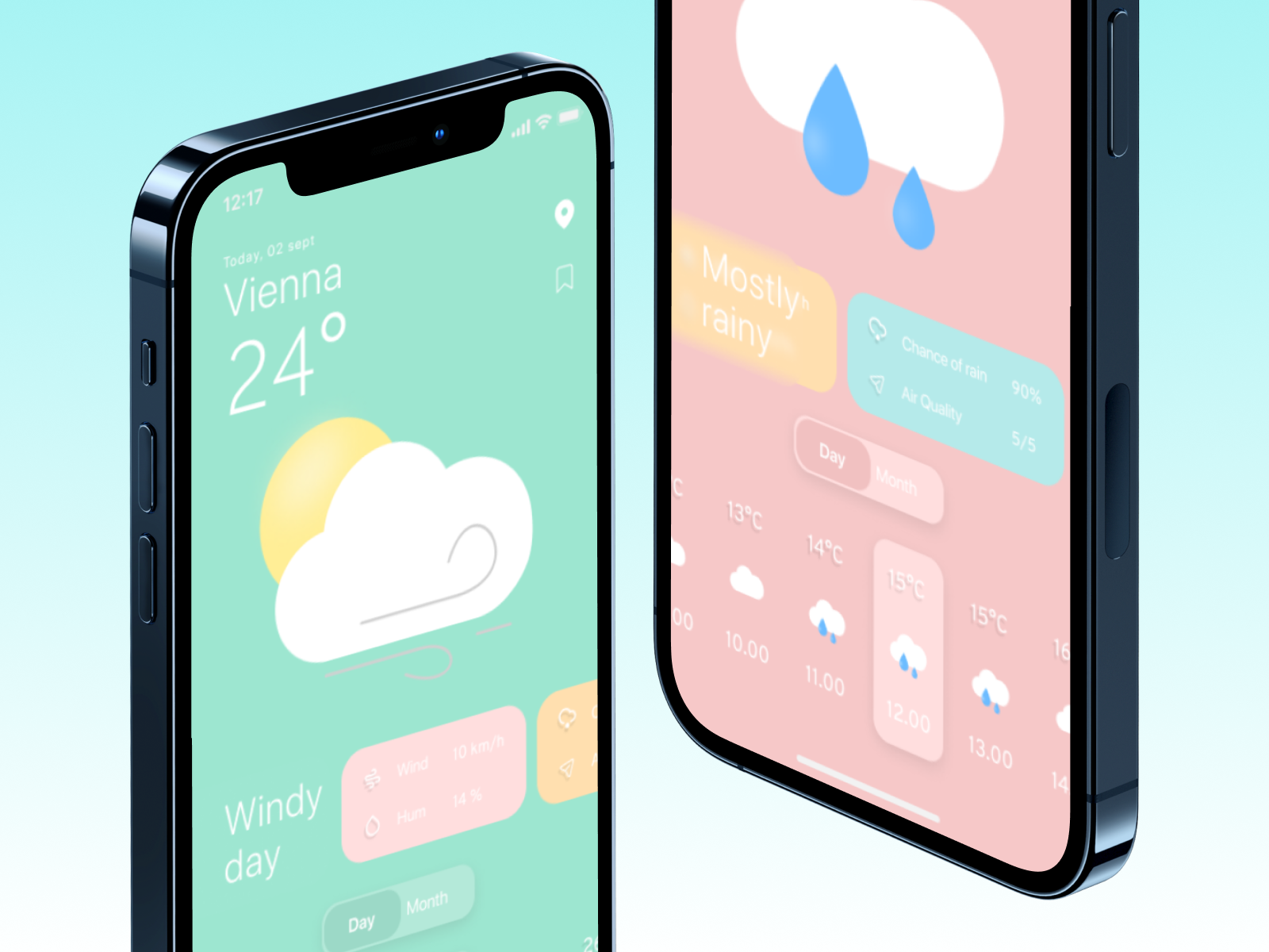 Weather App Concept by Tatiana Muntyan on Dribbble