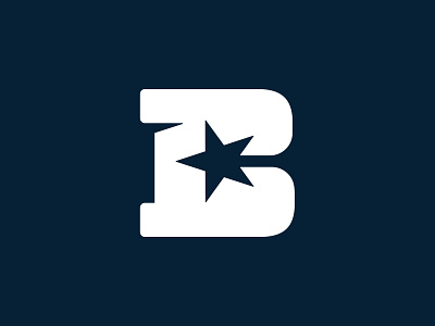 B + Star Logo athletic branding icon identity logo slabserif
