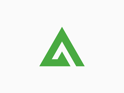 Atkore Branding a letter branding clean construction core geometric green icon industrial infrastructure logo modern monogram shape triangle