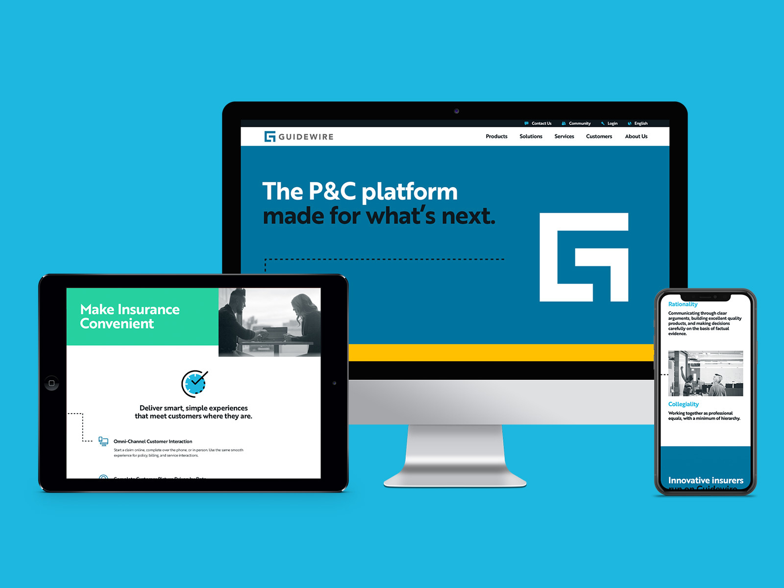 Guidewire site & Branding by Aaron Sanfillippo for twoxfour on Dribbble