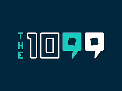 The 1099 Podcast Logo dialog freelance gaming geometric interviews logo podcast talking the 1099 video games
