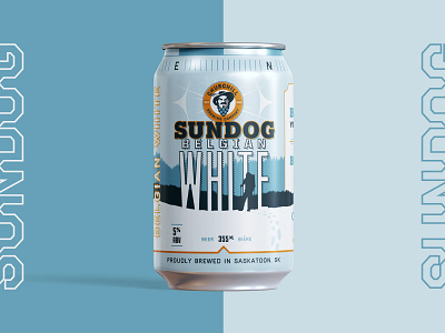 Churchill Brewing Co. – Sundog Belgian White beer belgian branding brewing company churchill compass dog drink hops pioneer sundog wilderness