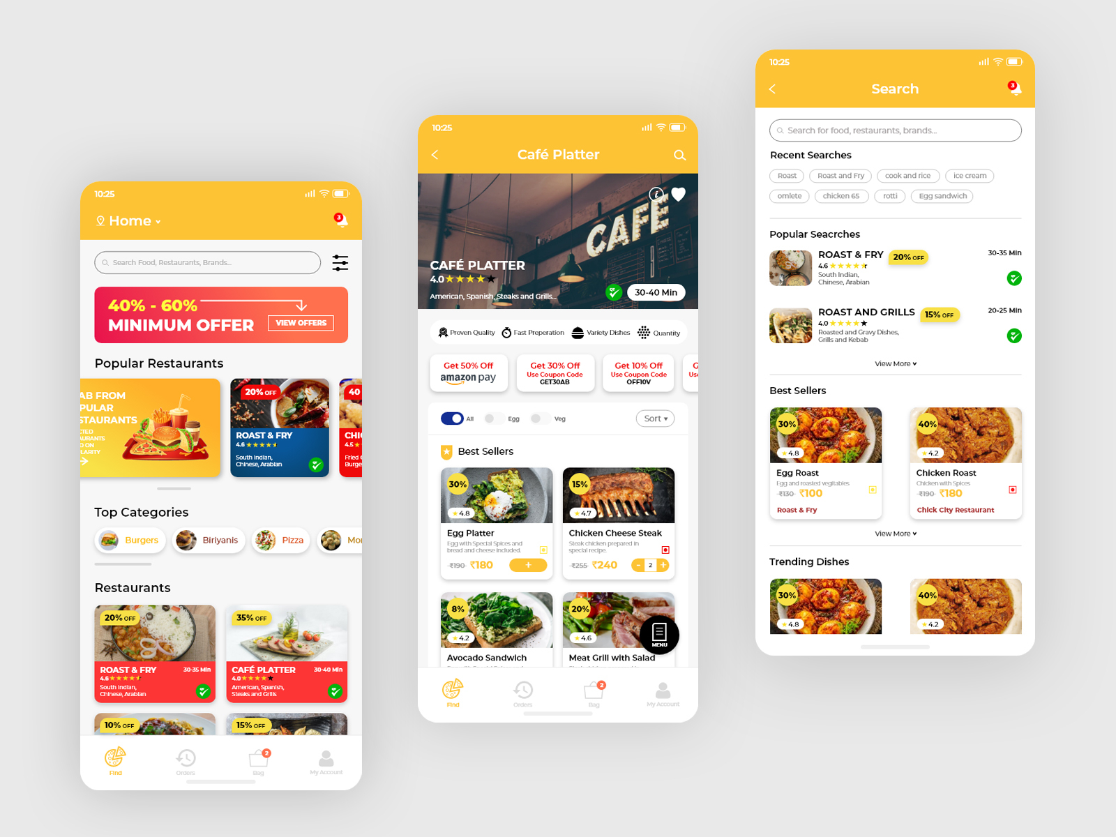 Food App By Prasoon Raj K On Dribbble