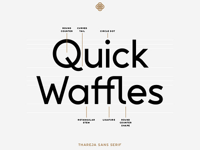 TharejaSans design font design illustration typography