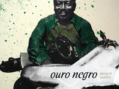 ouro negro black brazilian college cover art jazz music type type design typography