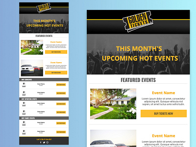 Golden Tickets Upcoming Events Template
