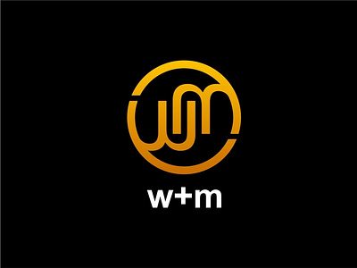 WM monogram logo ambigram logo minimalist logo monogram logo wm logo