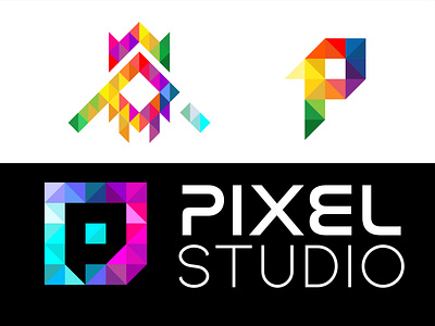 pixel logo concept