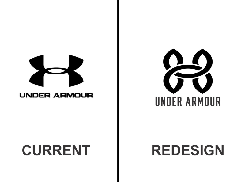 UNDER ARMOR redesign logo by rotann32
