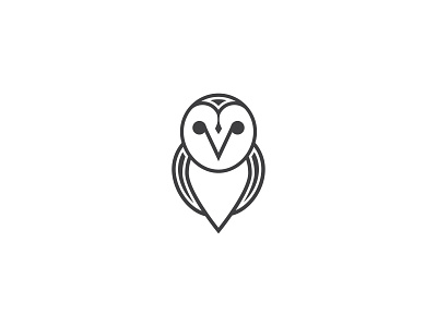sova bird design elegant illustration logo monochrome owl simple vector