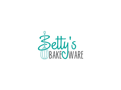 Bettys Bakeware baker branding colores confectionery design illustration logo pastry shop simple typography vector