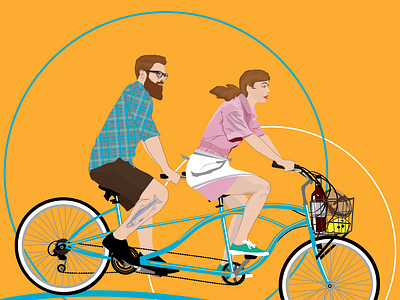 Tandem bicycle