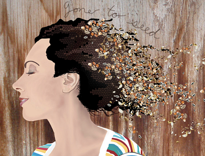 "Gone to Seed" | Mixed Media digital art illustrator