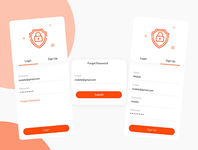 Login / Sign up clean design figma login mobile mobile app sign up ui ui design