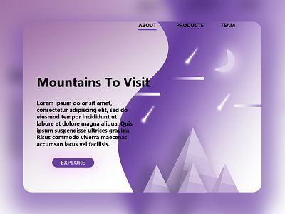 Mountain 2 design illustration ui ui ux ui design