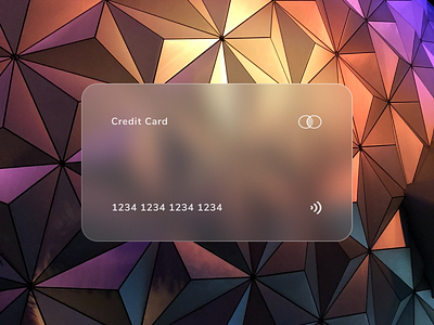 Modern Credit Card branding creditcard design figma glassmorphism illustration modern design morphing new trend ui vector