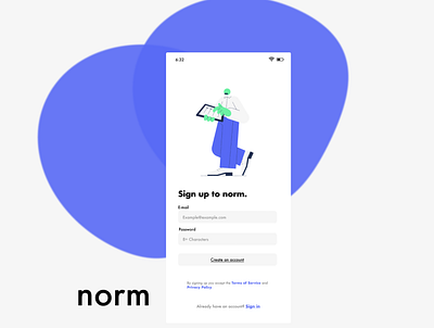 Norm a Mental-Health App app dailyui design ui ux