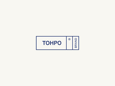 Tohpo V3 01 benton sans blue cream identity logo minimal moto sports rally car
