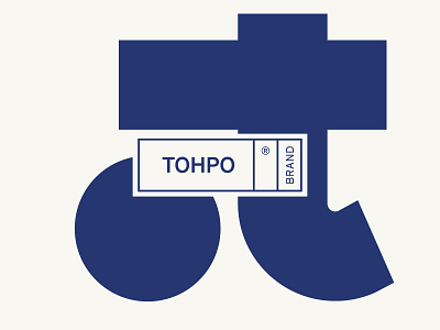 Tohpo V3 04 benton sans blue cream identity logo minimal moto sports rally car