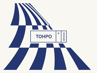 Tohpo V3 05 benton sans blue cream identity logo minimal moto sports rally car