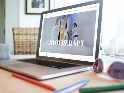 Cryo Healthcare - Concept Website concept cryotherapy healthcare website