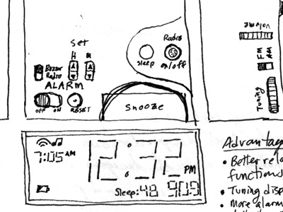 Alarm Clock Sketch 2 sketch