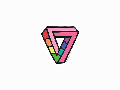 Impossibly Gay Triangle bianca designs design illustration lgbtqia pride vector