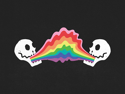 Skull Rainbow / Working Title bianca designs design illustration lgbtqia pride rainbow skulls vector
