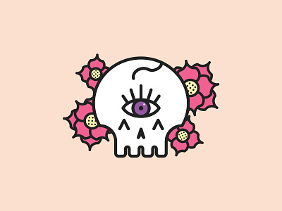 Awaken your third eye bianca designs design illustration skulls vector