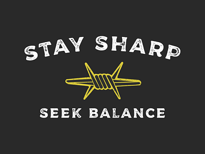 Stay Sharp brand church branding design dribble graphic graphic design graphicdesign logo type typogaphy vector