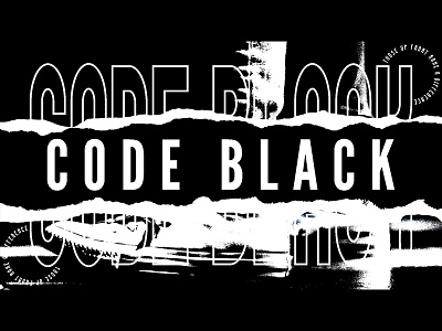 Code Black - Series Artwork design graphic design