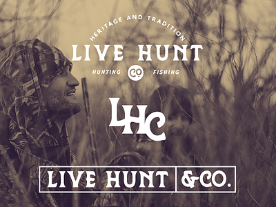 Live Hunt & Co. brand branding design logo outdoor logo type