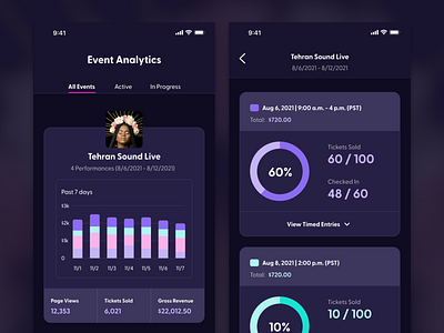 Stellar Tickets Point of Sale App analytics e commerce events mobile pos product design tickets