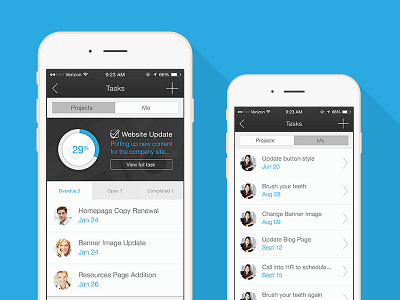 tibbr Mobile Tasks option home menu mobile app navigation profile ui ux wall