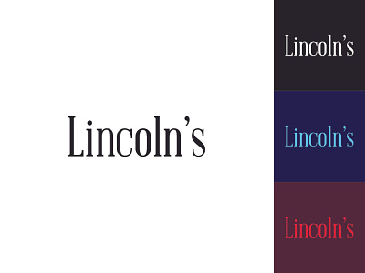 Lincoln's adobe adobe illustrator branding flat illustration logo logo design logotype minimal monogram