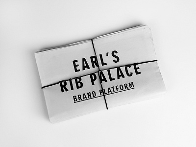 Earl's Brand Book bar b q bbq brand book editorial newspaper newsprint oklahoma