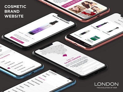 Cosmetic Brand Website branding cosmetics design landing page london product page ui ux design