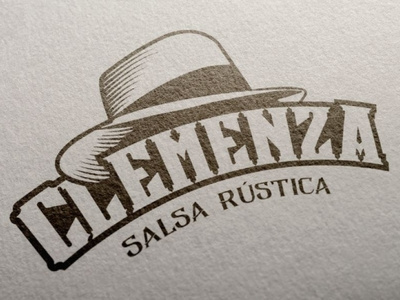 Clemenza Salsa Rústica logo vector typography identity branding illustration logo design design