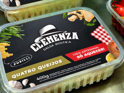 Clemenza Sauce Packaging branding design identity logo packaging packaging design sauce typography