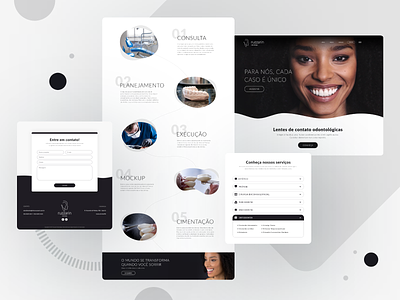 Dental Clinic Landing Page branding clinic dentist design icon landing page motion odontology typography ui user experience ux ux desgin ux design web