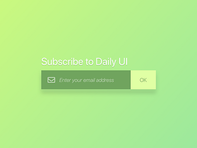 Subscribe #DailyUI #Day026