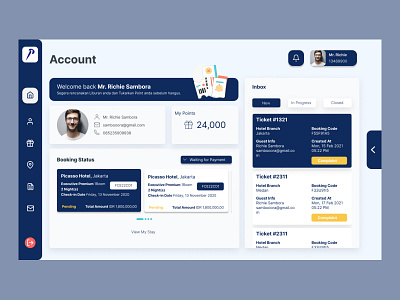 Membership Dashboard Hotels app dashboard ui design membership ui ux