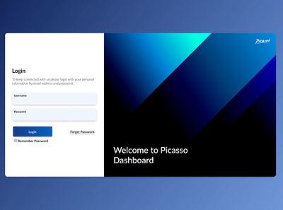 Login Page Dashboard login page ui