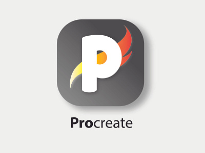 Procreate App Icon Redesign app branding design flat getcreativewithprocreate icon logo minimal procreate procreateredesign