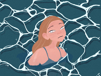 swimmer art artist illustration procreate art