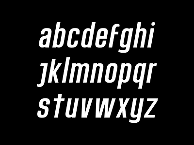 Etiam Neo Oblique lowercase