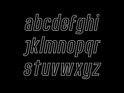 Etiam Neo Oblique lowercase