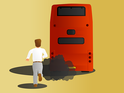 Running For The Bus design editorial graphic design graphicdesign illustration illustrator photoshop